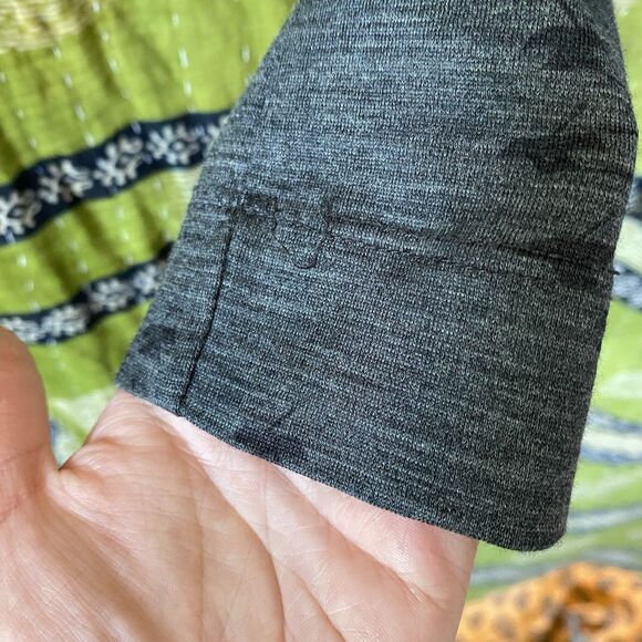 Ibex Women’s Gray Merino Wool Diana Cowl Neck Sweater Size Small - Picture 5 of 15